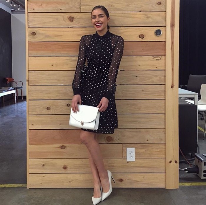 Splurge: Olivia Culpo’s Instagram Pre-Fall 2015 Givenchy Cross-Print Dress