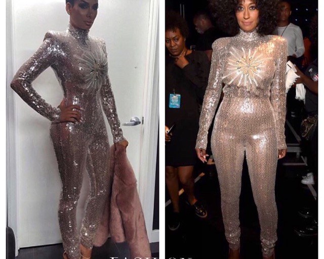 Who Wore it Better? Tracee Ellis Ross vs. Laura Govan in Jan Taminiau’s Couture 2015 Silver Sequined Jumpsuit