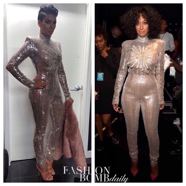 Who Wore it Better? Tracee Ellis Ross vs. Laura Govan in Jan Taminiau’s Couture 2015 Silver Sequined Jumpsuit