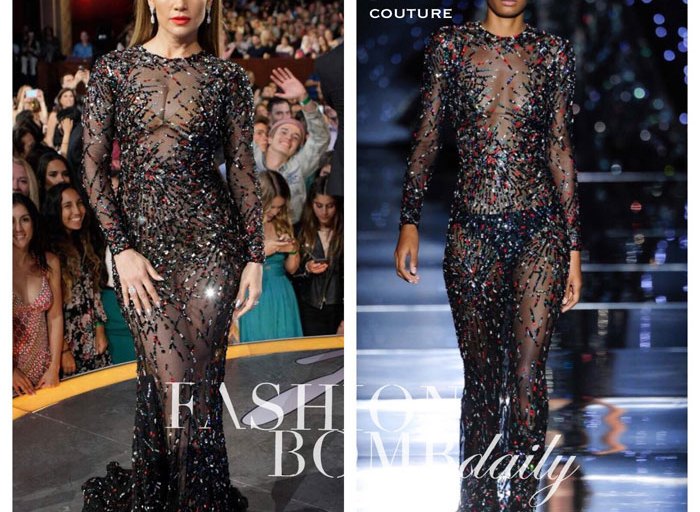 Hot! or Hmm…: Jennifer Lopez’s American Idol Zuhair Murad Fall 2015 Couture Sheer Embellished Black Gown