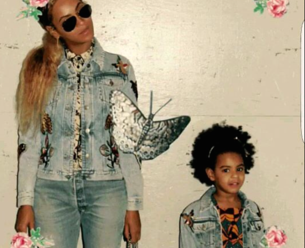Splurge: Beyonce & Blue Ivy’s Instagram Gucci Embroidered Denim Jackets