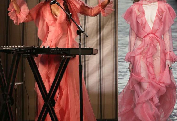 Hot! Or Hmm: Chloe Baileys BET Awards Gucci Pink Ruffle Spring 2016 Dress