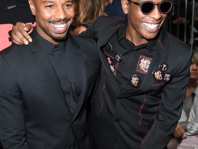 On the Scene: The Dior Homme Spring 2017 Fashion Show with Michael B. Jordan, A$AP Rocky, Victor Cruz, and More!