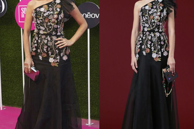 Hot! or Hmm… Juana Acosta’s Yo Dona International Awards Andrew Gn Pre-Fall 2016 One Shoulder Floral Embroidered Gown