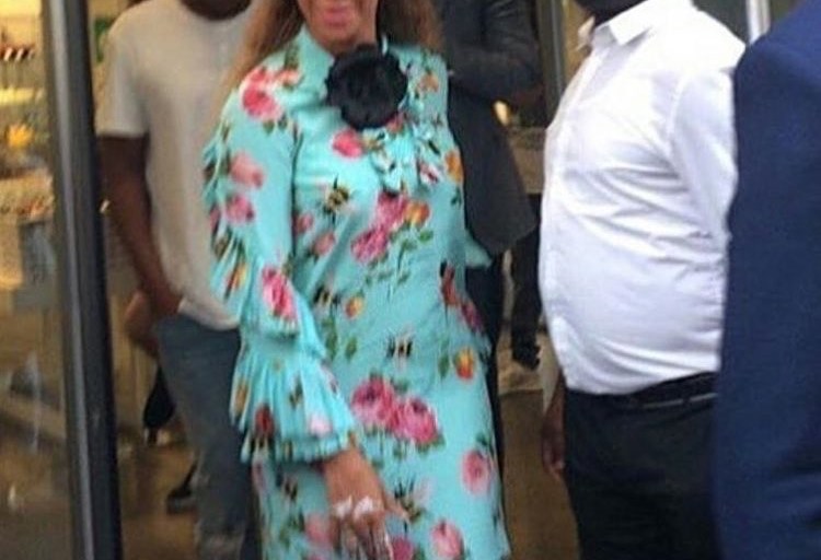 Splurge: Beyoncé’s Colette Paris Gucci Rose Print Silk Ruffle Dress