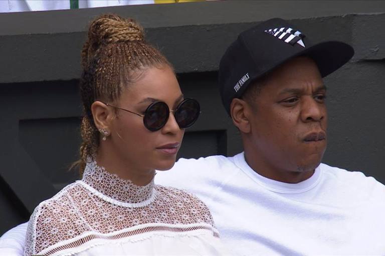 Splurge: Beyonce’s Wimbledon Serena Williams Match Self Portrait White Ruffled Lace Military Cape Dress