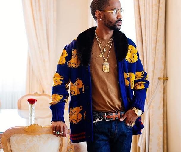 Men’s Fashion Flash: Big Sean’s Instagram Gucci Wool Bear Cardigan With Mink Collar
