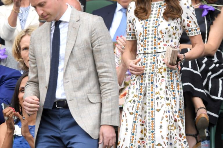 Splurge: Dutchess of Cambridge Kate Middleton’s Wimbledon Alexander McQueen Fall 2016 Obsession Short Sleeve Silk Dress