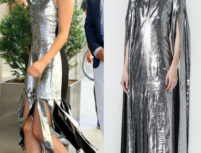 Hot! or Hmm… Emma Roberts’s New York City Mathieu Mirano Fall 2016 Silver Fringe Dress