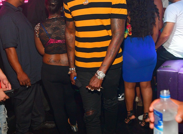 Men’s Fashion Flash: 2 Chainz’s Atlanta Prive Gucci Striped Polo with Snake Embroidery and Adidas x Pharrell Human Race NMDs Sneakers