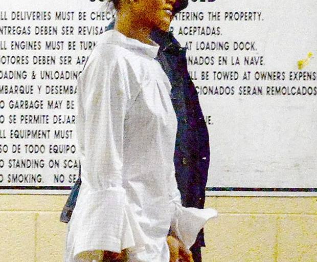 Splurge: Rihanna’s Drake Summer Sixteen Miami Concert Jacquemus Plaid Oversized Long Flared Sleeve Blouse