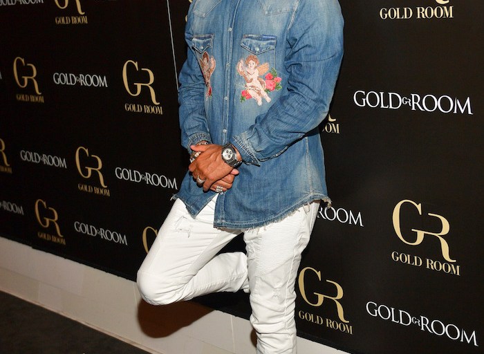 Men’s Fashion Flash: Kenny Burns’s Gold Room Atlanta Dolce & Gabbana Angel Patch Denim Shirt