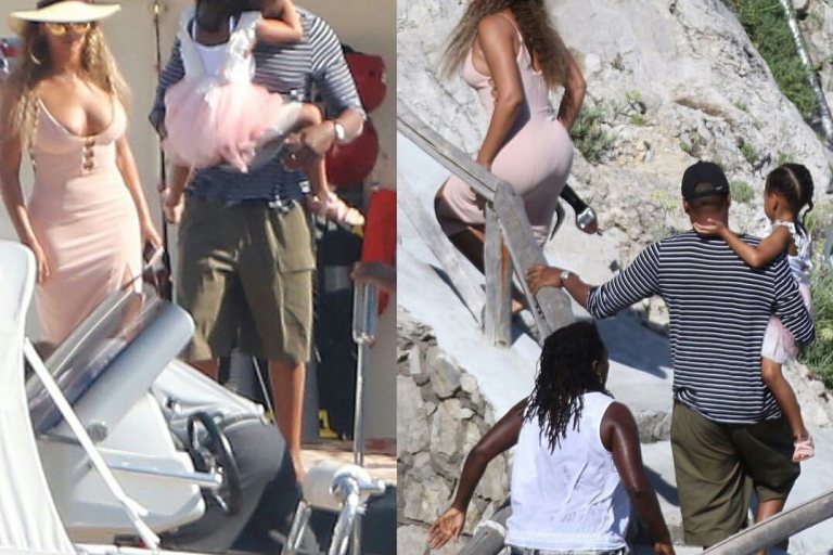 Splurge: Beyonce’s Nerano, Italy Zimmermann Crepe Link Mini Dress in Lily