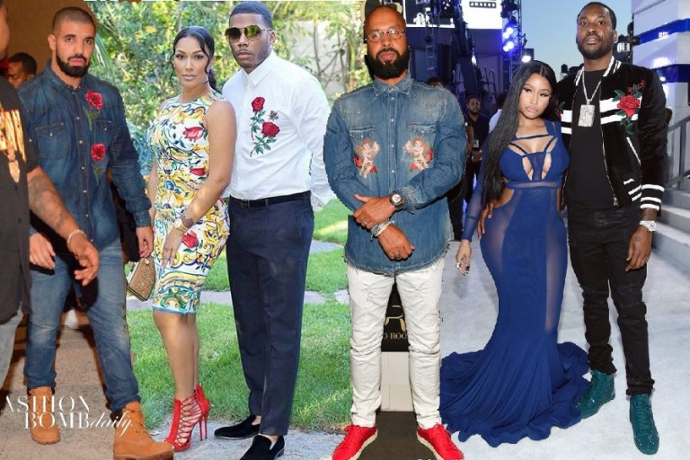 Men’s Fashion Flash: Dolce Gabbana’s Rose Embroidered and Embellished Shirts and Jackets as Worn by Kenny Burns, Drake, Meek Mill, and More!