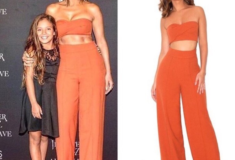 Splurge: Jennifer Lopez’s <em>All I Have</em> Vegas Show Meet and Greet House of CB ‘Rosalva’ Two-Piece Bustier and Trouser Set
