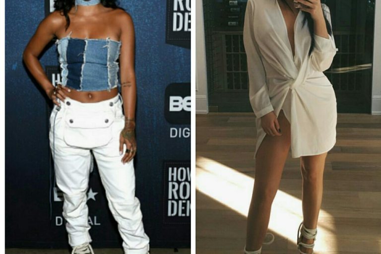 Who Wore It Better? Karrueche Tran vs. Kylie Jenner in Monika Chiang’s ‘Carla’ Lace-Up Rope Galdiator Sandals