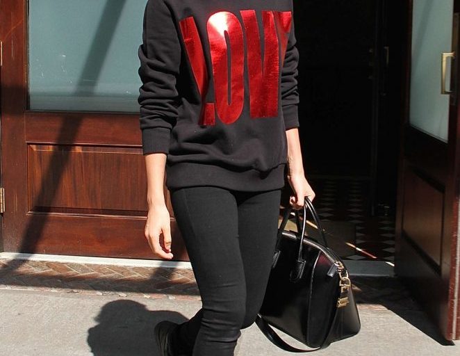 Splurge: Lily Aldridge’s Greenwich Hotel Givenchy Love Sweatshirt