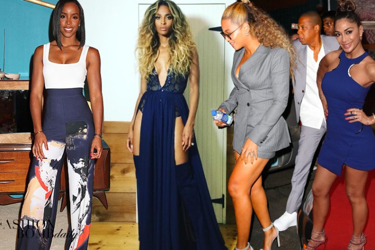 Look of the Week featuring Beyoncé in Pallas Paris, Kelly Rowland in Solace London, Ciara in Michael Costello and More!