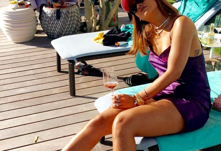 Splurge: Rihanna’s Snapchat Miu Miu Pre-Fall 2016 Pink Crystal Embellished Satin and Shearling Mules