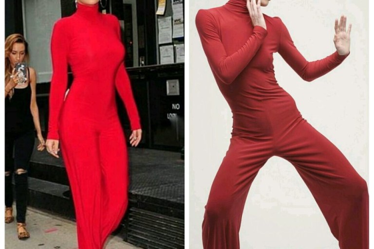 Hot! or Hmm…: Rita Ora’s New York City Norma Kamali Resort 2017 Red Turtleneck Jumpsuit
