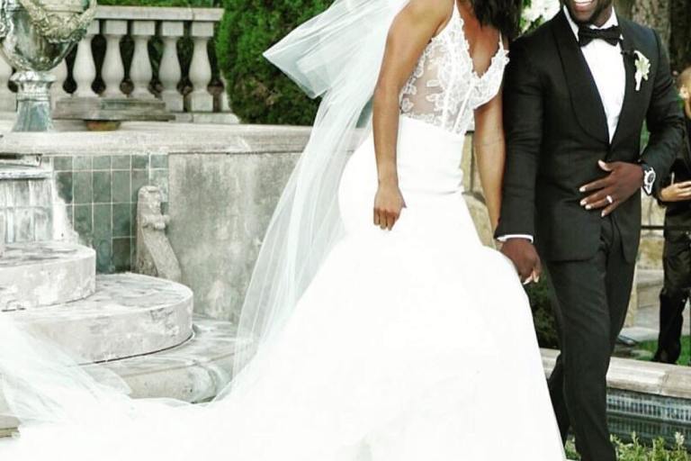 Eniko Parrish Weds Kevin Hart in Vera Wang