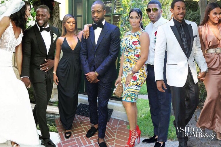 On The Scene: Kevin Hart’s and Eniko Parrish’s Wedding Featuring Eniko in Vera Wang, Eudoxie in Zero Maria Cornejo, Nelly in Dolce & Gabbana, and more!