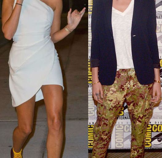 Who Wore It Better? Hailey Baldwin vs. Cara Delevingne in DSquared2’s Resort 2017 Two Tone Lace Up Booties