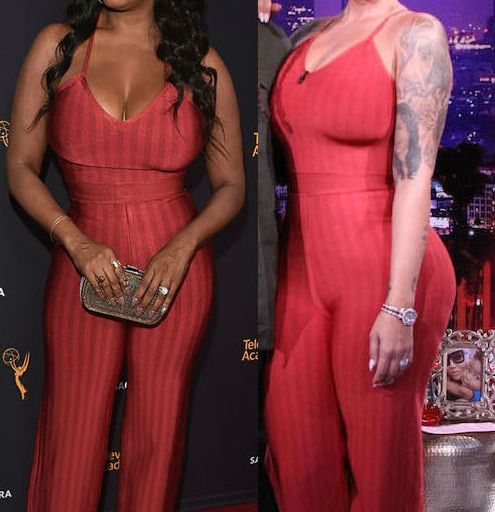 Who Wore It Better? Niecy Nash vs. Amber Rose in House of CB’s Devi Bandage Jumpsuit