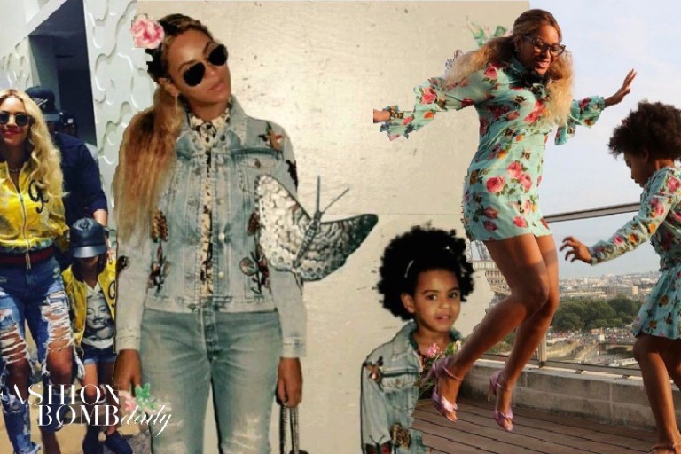 Beyonce and Blue Ivy Master Mother Daughter Style in Custom Gucci Jackets, Dolce & Gabbana, and More!
