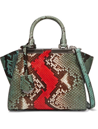 Bomb Product of the Day: FENDI’s 3Jours Small Python and Leather Tote