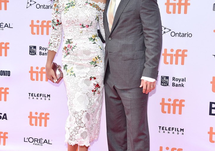 Hot! Or Hmm…: Camila Alves’s 2016 Toronto Film Festival <i>Sing</i> Premiere Monique Lhuillier Resort 2017 Off-the-Shoulder Floral Embellished White Lace Midi Dress