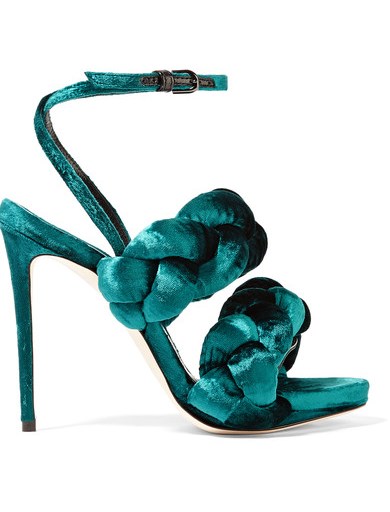 Bomb Product of the Day: Marco De Vincenzo’s Braided Velvet Sandals + Get 10% off By Downloading the Net-a-Porter App!