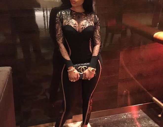 Splurge: Nicki Minaj’s Instagram La Perla Neoprene Desire Jumpsuit