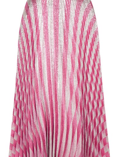 Bomb Product of the Day: Gucci’s Pleated Striped Stretch-Silk Midi Skirt