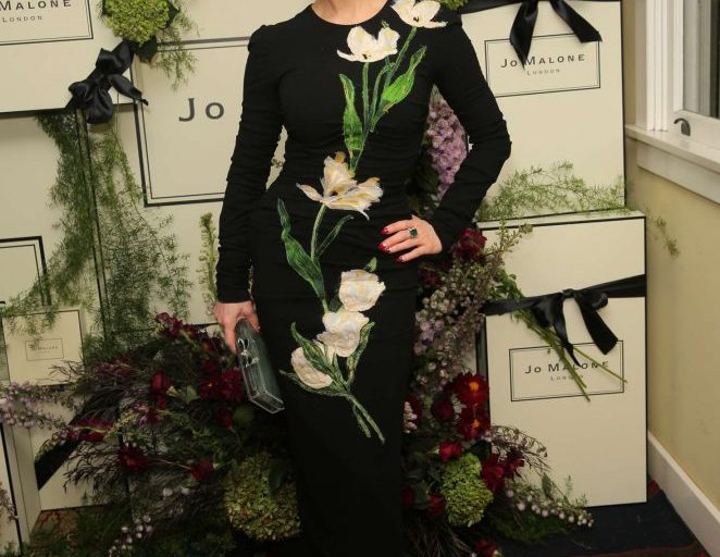 Splurge: Dita Von Teese’s Jo Malone London Girl Celebration $4,995 Dolce & Gabbana Black Tulip-appliqué Wool Blend Dress