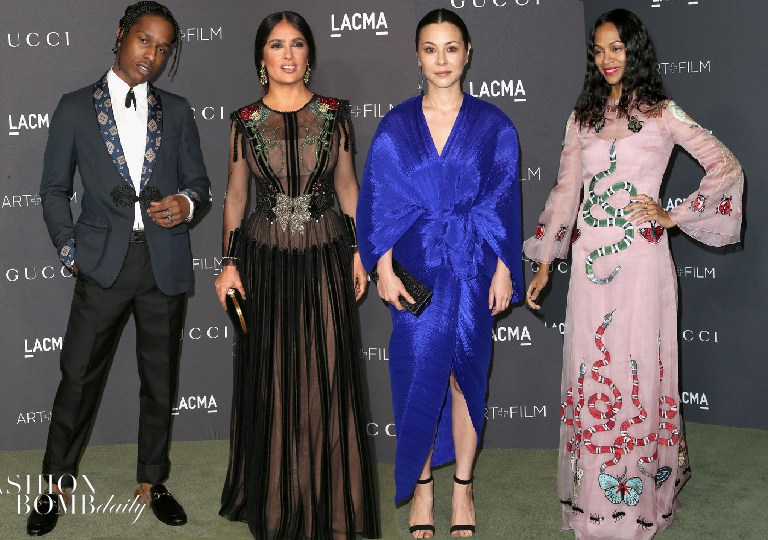 On the Scene: The 2016 LACMA Art + Film Gala Presented by Gucci with Zoe Saldana, Jaden Smith, Salma Hayek, and More!