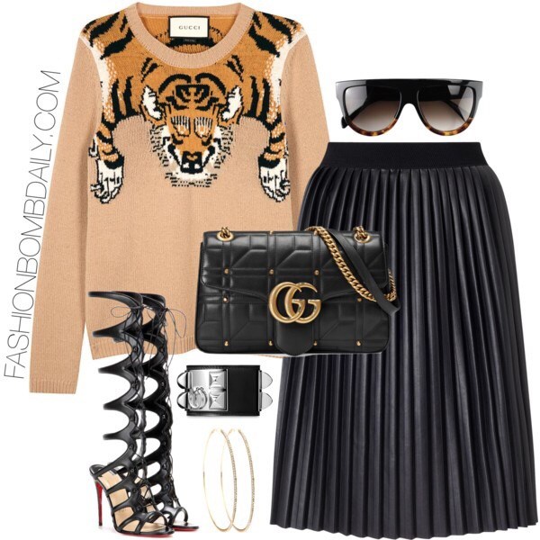Fall 2016 Style Inspiration: 4 Ways to Style a Pleated Midi Skirt