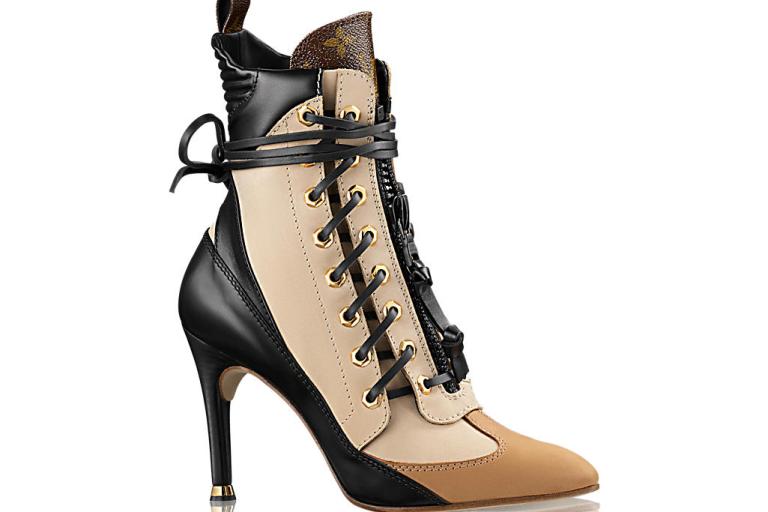 Bomb Product of the Day: Louis Vuitton’s Laureate Monogram Canvas Trim Half Leather Boots