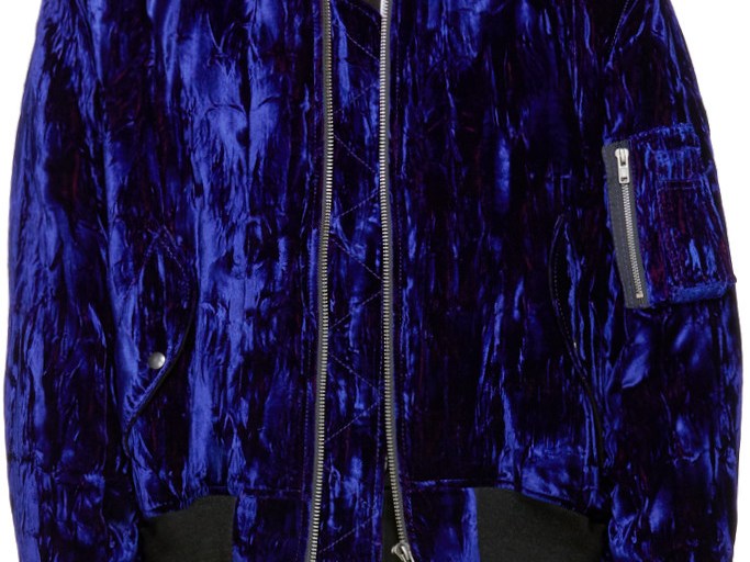 Bomb Product of the Day: Haider Ackermann’s Blue Velvet Bomber Jacket