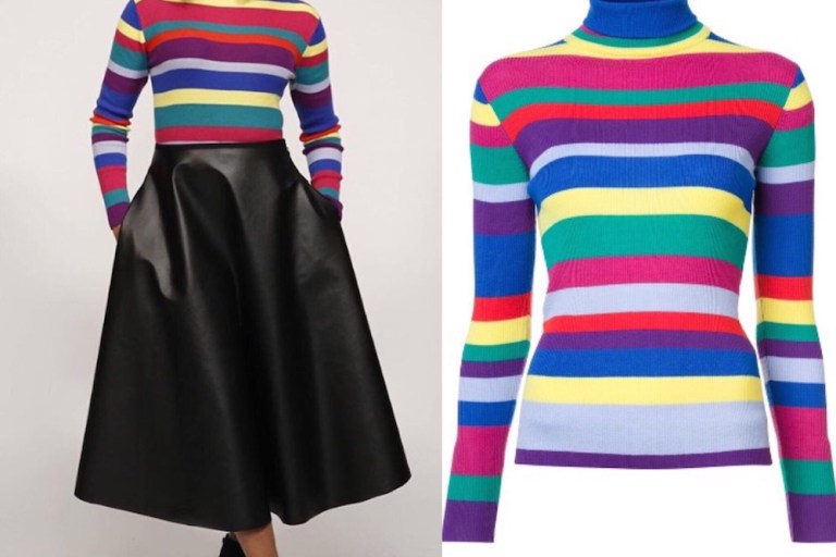 Splurge: Monica Brown’s The Real Mira Mikati Striped Turtleneck Sweater