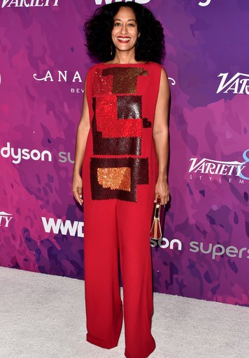 Hot or Hmm…: Tracee Ellis Ross’s Stylemaker Awards Chalayan’s Fall 2016 Red Sequin Jumpsuit