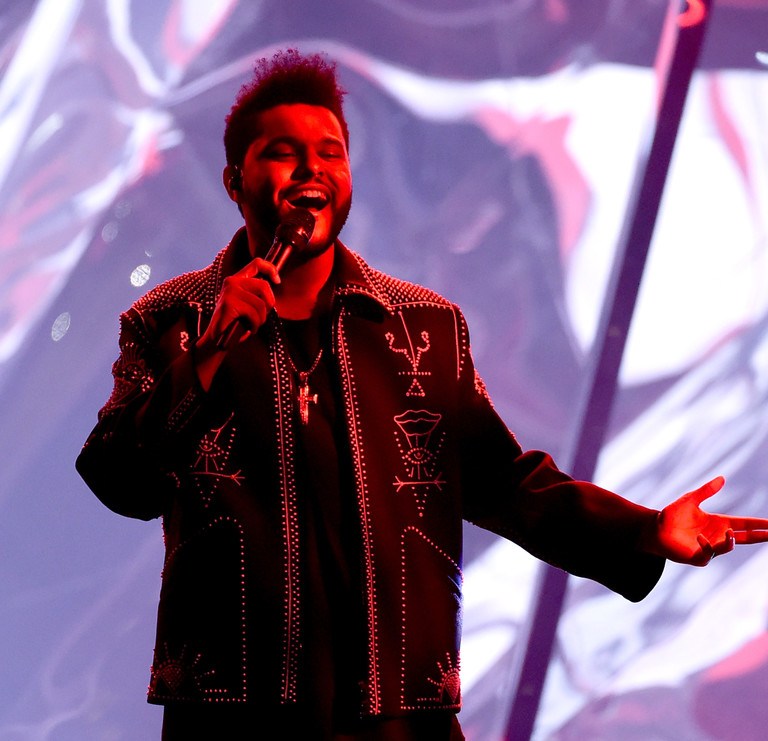 Splurge: The Weeknd’s 2016 American Music Awards “Starboy” Performance $4,595 Valentino Black Pearl Embroidered Blouson Jacket