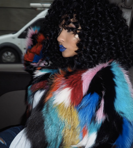 Splurge: Tammy Rivera’s Instagram $1,195 Jocelyn Rainbow Multicolored Fox Fur Coat