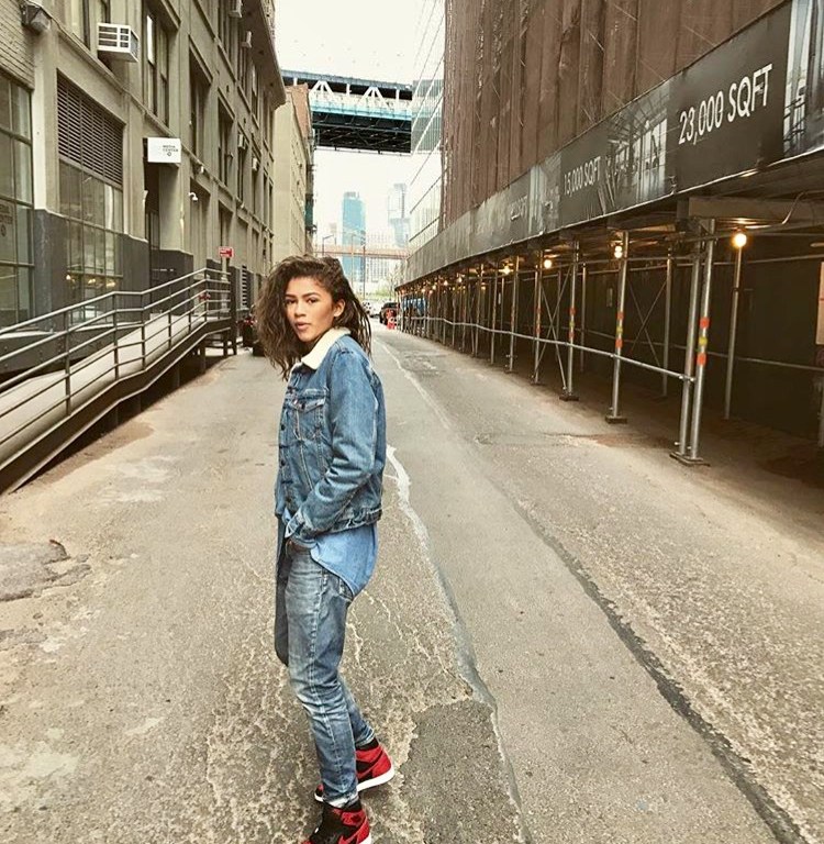 Steal: Zendaya’s Instagram Levi’s Women’s Boyfriend Faur Sherpa Lined Trucker Jacket