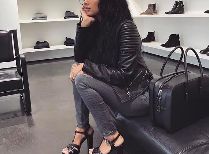 Splurge: Draya Michele’s Instagram Saint Laurent Betty Leather Sandals