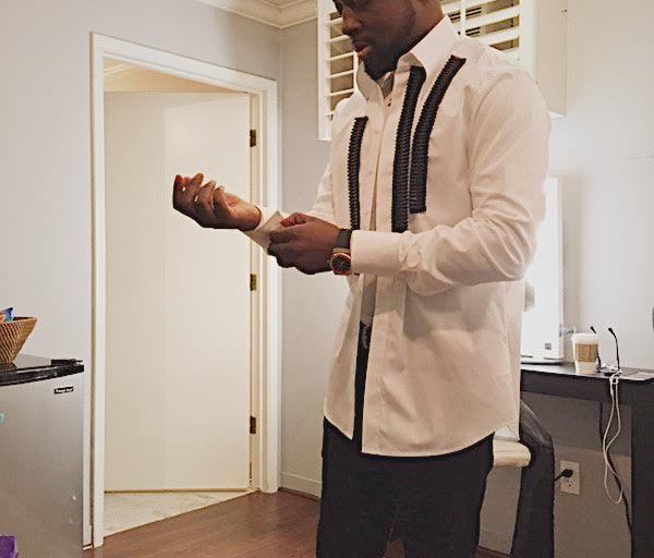 Men’s Fashion Flash: Wyclef Jean’s The Real DSquared2’s Ruffle Trimmed Woven Shirt