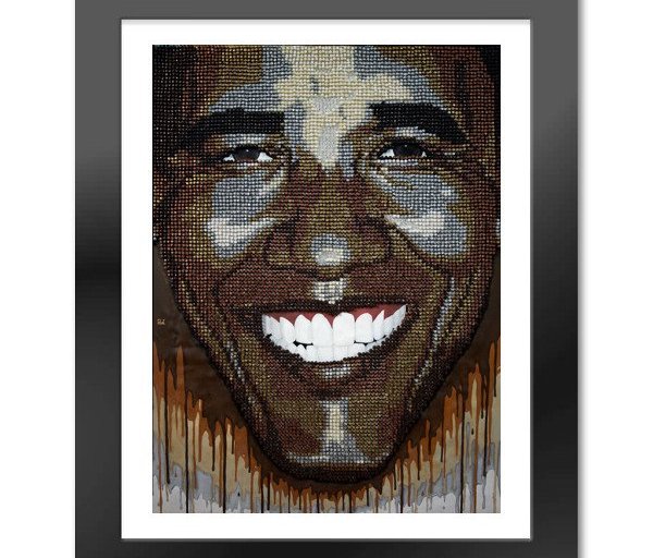 Bomb Product of the Day: Andre Woolery Art’s Barack Obama Canvas Print