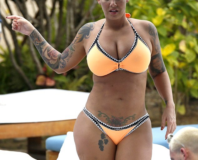 Steal: Amber Rose’s Honolulu Seafolly Crochet Trim Bralette Bikini Top and Bottom
