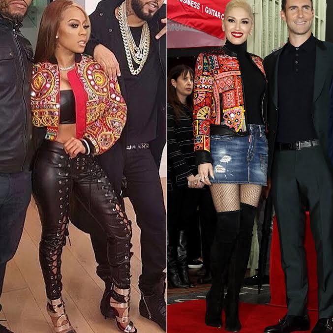Who Wore it Better? Gwen Stefani vs Keyshia Cole in Moschino’s Embellished Crop Jacket