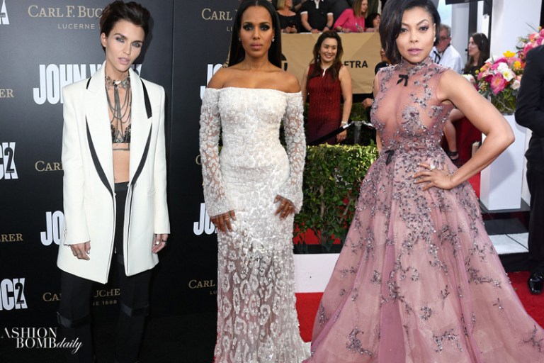 Look of the Week featuring Kerry Washington in Roberto Cavalli, Ruby Rose in Alexander McQueen, Khloe Kardashian in Ricki Brazil and More!